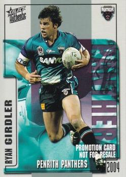 2004 Select Authentic - Promotional #104 Ryan Girdler Front